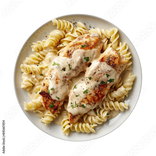 Plate of Creamy Herb Chicke...
