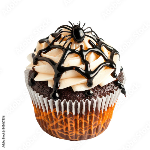 Halloween Spider Web Cupcak...