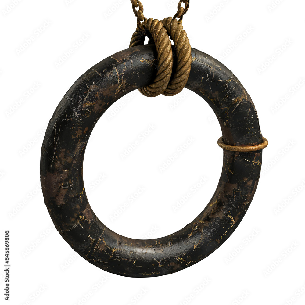 Gymnastic rings die cut PNG style isolated on white and transparent background Gymnastic rings die cut PNG style isolated on white and transparent background