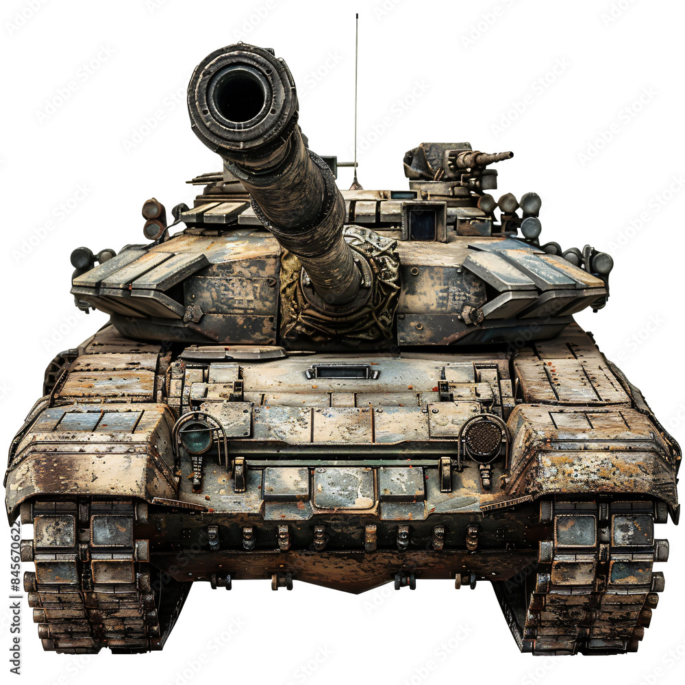 Military tank die cut PNG style isolated on white and transparent background Military tank die cut PNG style isolated on white and transparent background