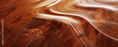 Shiny lacquered wood texture with smooth finish, 4K hyperrealistic photo