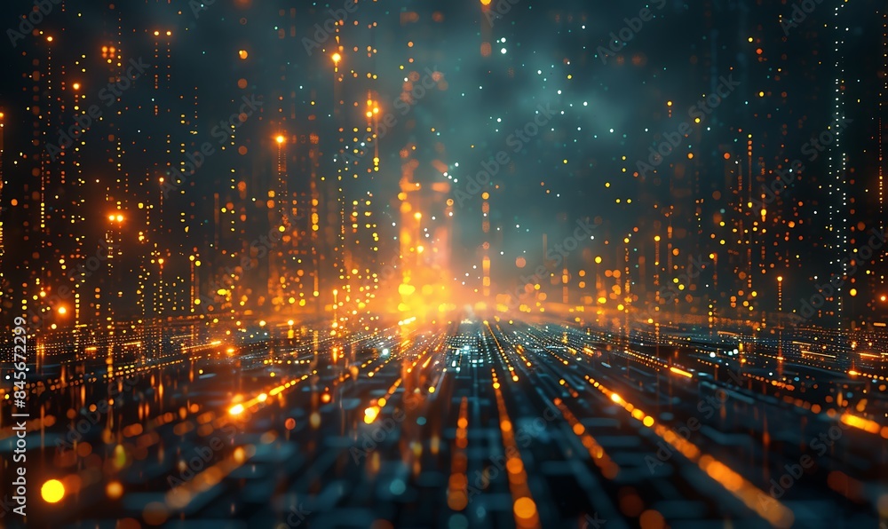 Fototapeta premium Digital Frontier Mapping the Horizons of Big Data Technology
