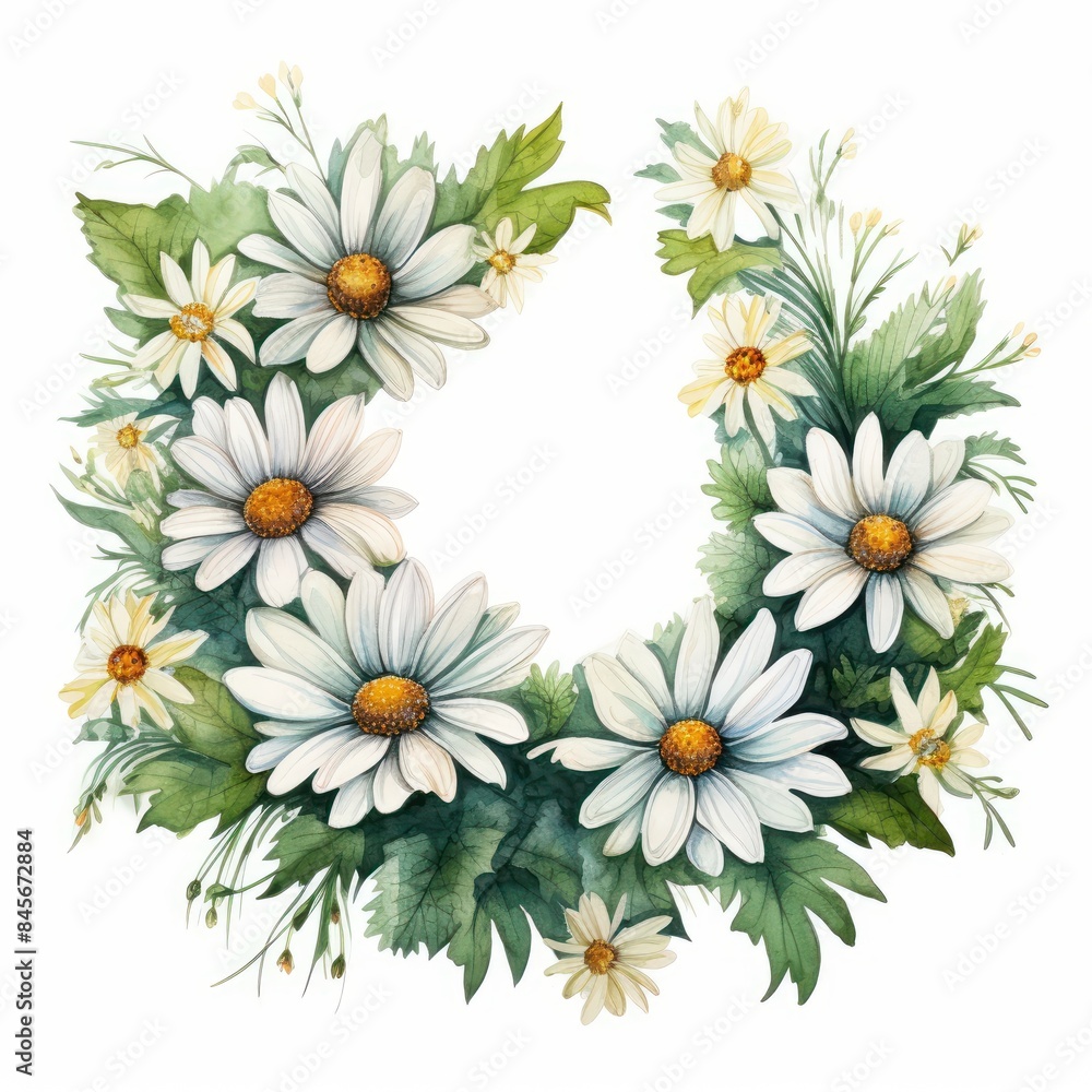 Daisy, isolated on white background Daisy, isolated on white background