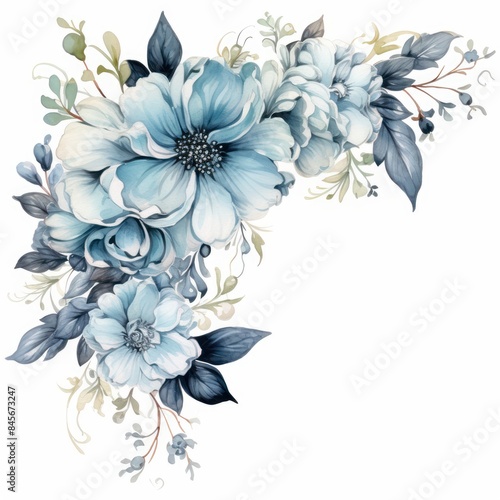 Dusty Miller, isolated on white background