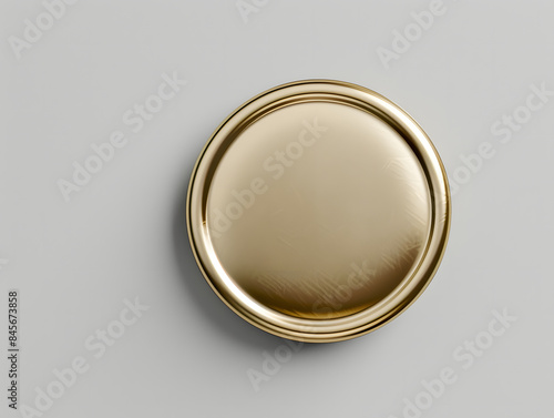 Blank top view pin badge mockup