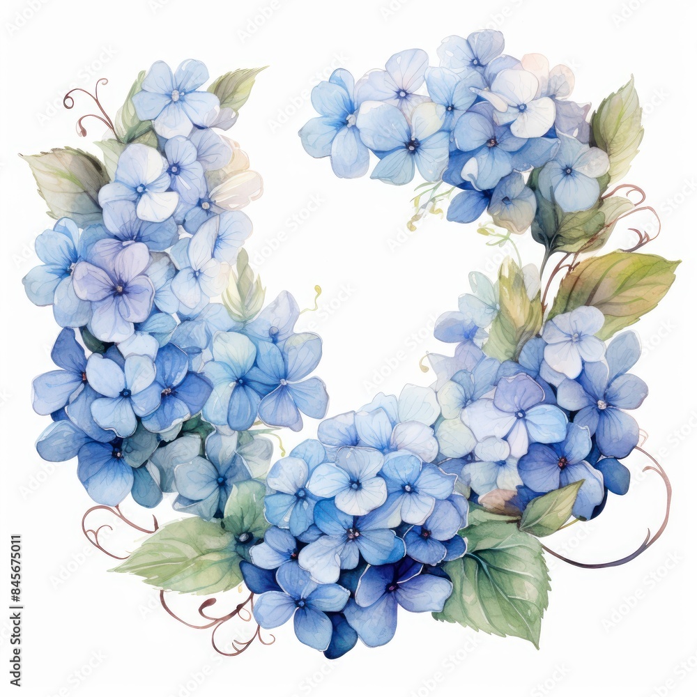 Hydrangea, isolated on white background Hydrangea, isolated on white background