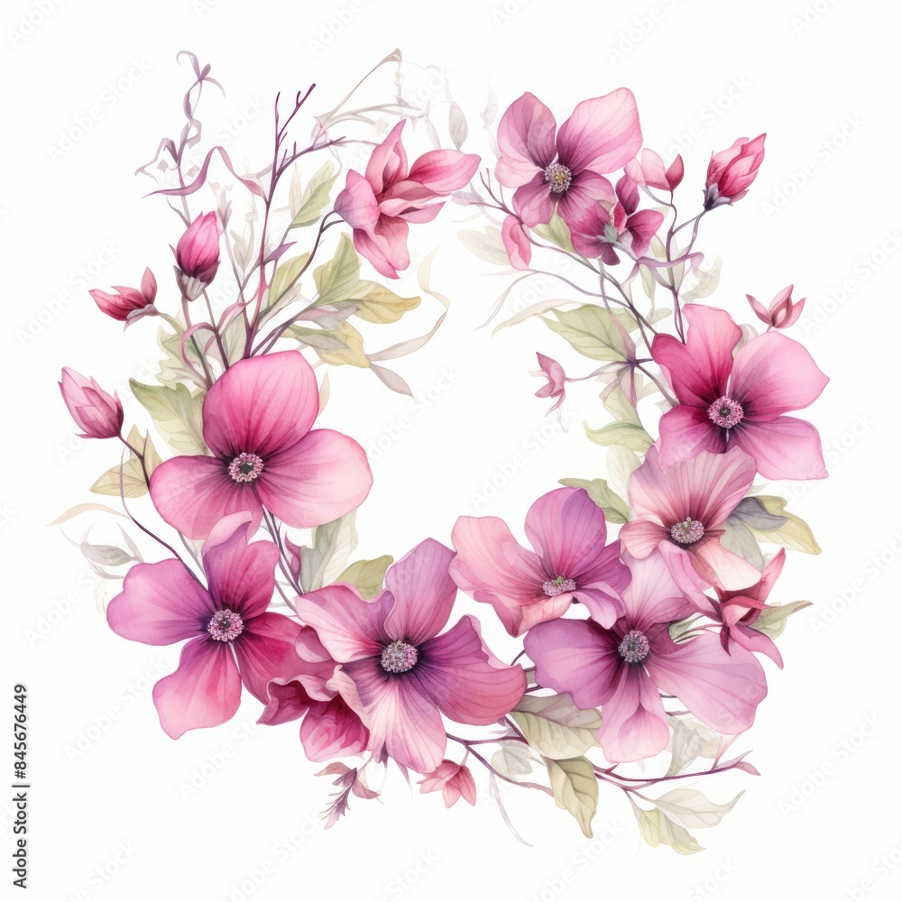 Fototapeta premium Nicotiana, isolated on white background