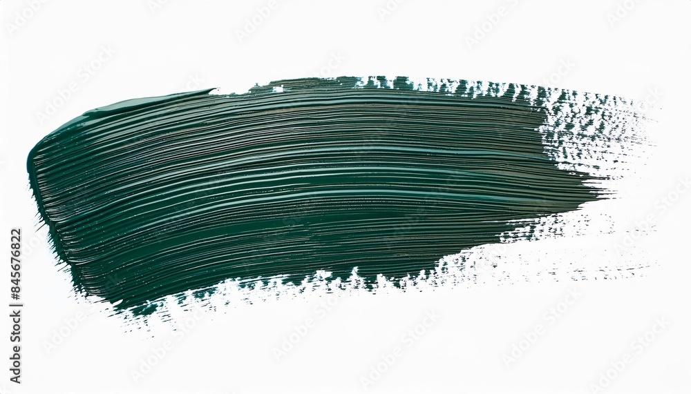 Green acrylic paint brush stroke is creating a textured background Green acrylic paint brush stroke is creating a textured background
