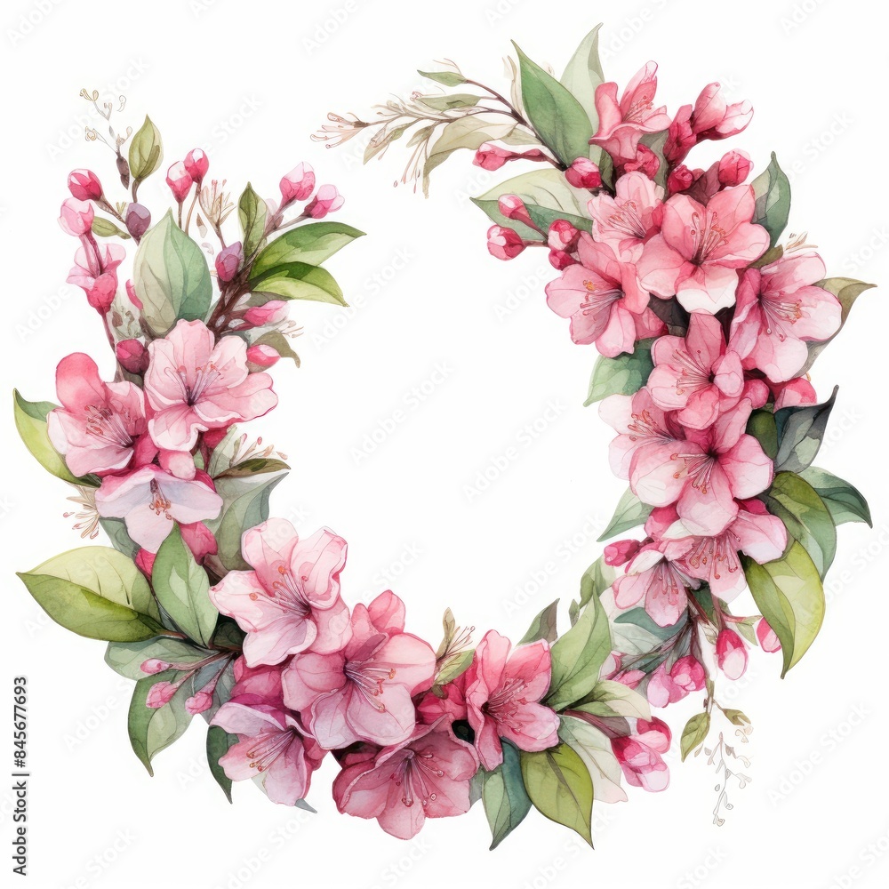 Fototapeta premium Weigela, isolated on white background