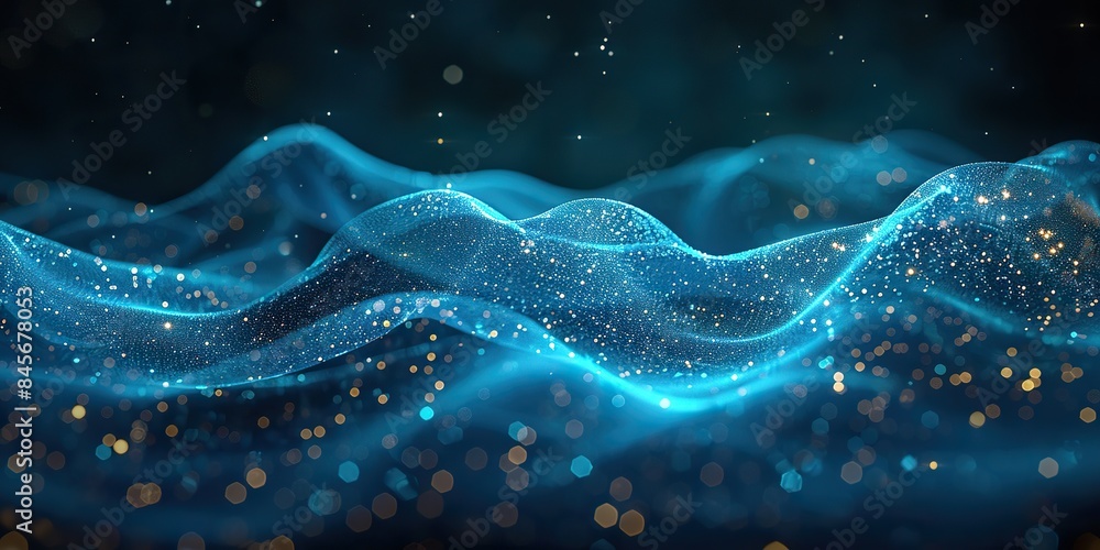 sound wave pattern element with green and blue digital curves sound wave pattern element with green and blue digital curves