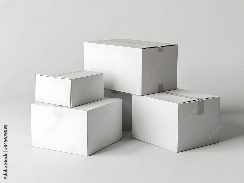 Blank carton boxes mockup Blank carton boxes mockup
