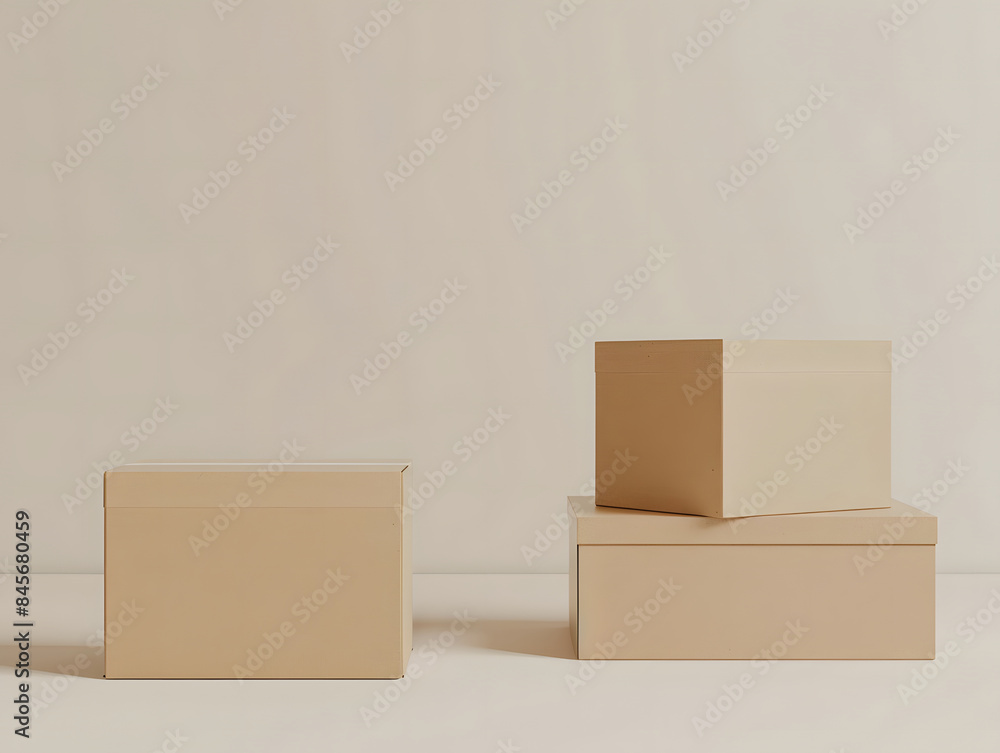 Blank carton boxes mockup Blank carton boxes mockup
