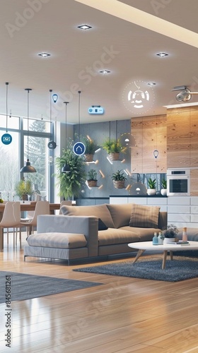 Smart Home with Connected Devices and Appliance