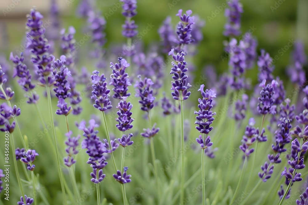 Blooming Lavender Field in Summer Blooming Lavender Field in Summer
