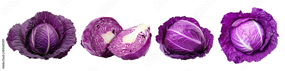 Red cabbage vegetable food set Red cabbage vegetable food set