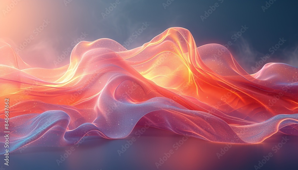 Obraz premium Abstract neon light airy smooth background