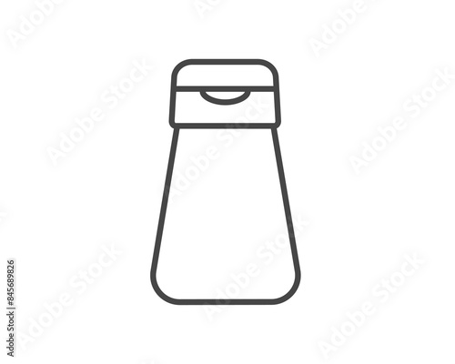 Vector icons of beauty, cosmetics and care. Bottle, jar, shower gel, face cream, body lotion, spray, ointment, paste.