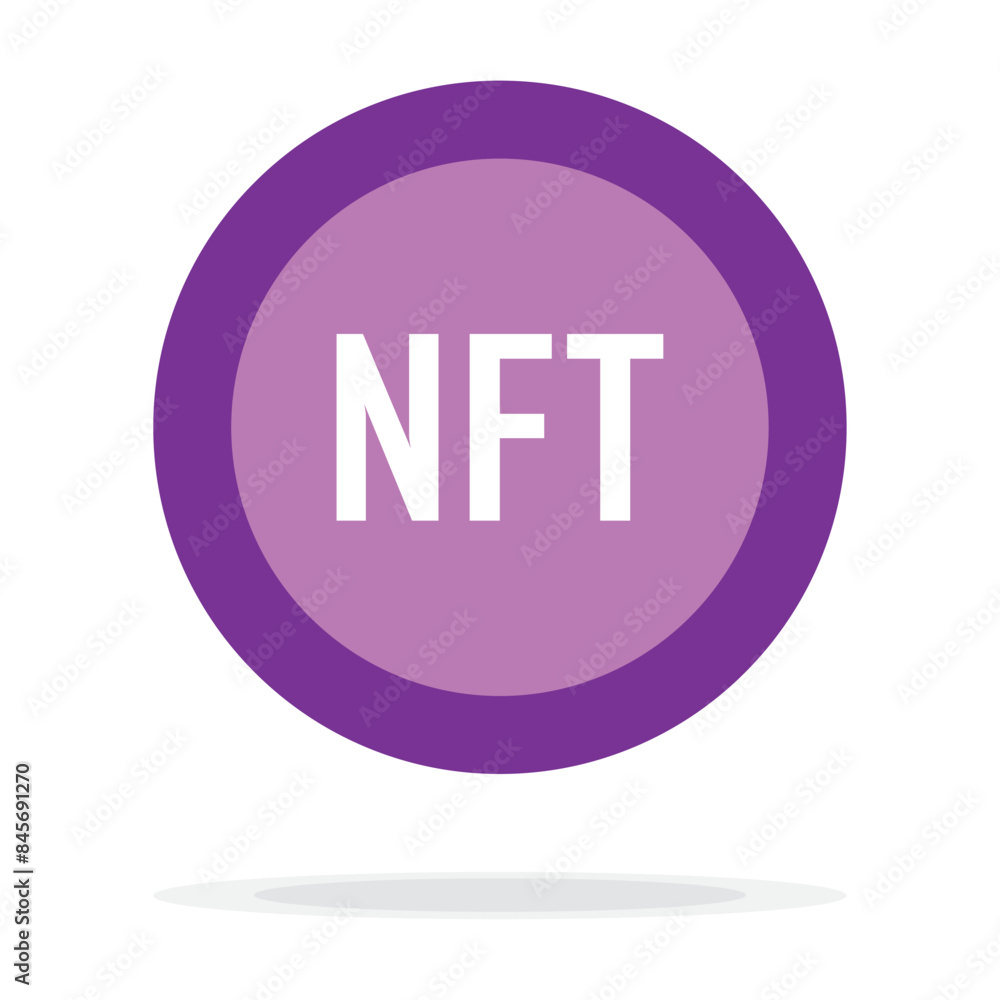 NFT icon coin. Round purple nft sign, non-fungible token pictogram. Crypto art, virtual cryptography artwork, collectible digital token coin symbol.nft banner for web. Non-renewable token. NFT icon coin. Round purple nft sign, non-fungible token pictogram. Crypto art, virtual cryptography artwork, collectible digital token coin symbol.nft banner for web. Non-renewable token.