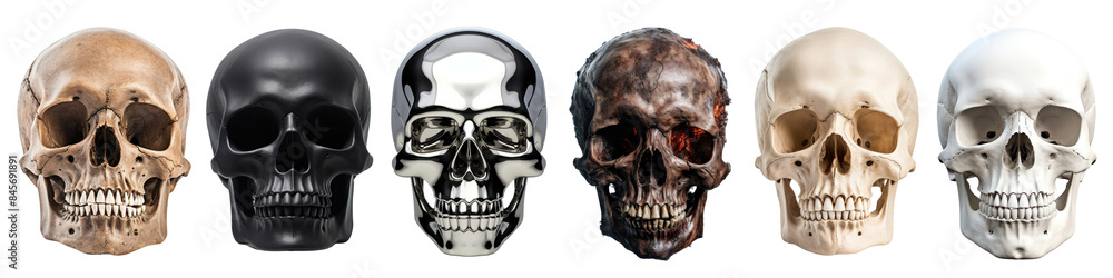 Human skull halloween decoration set Human skull halloween decoration set