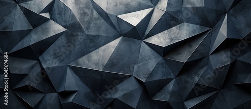 Abstract Dark Gray Polygonal Texture © Bolustck