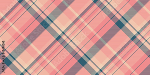 Internet check texture fabric, duvet cover seamless vector background. Summertime textile pattern tartan plaid in red and cyan colors.