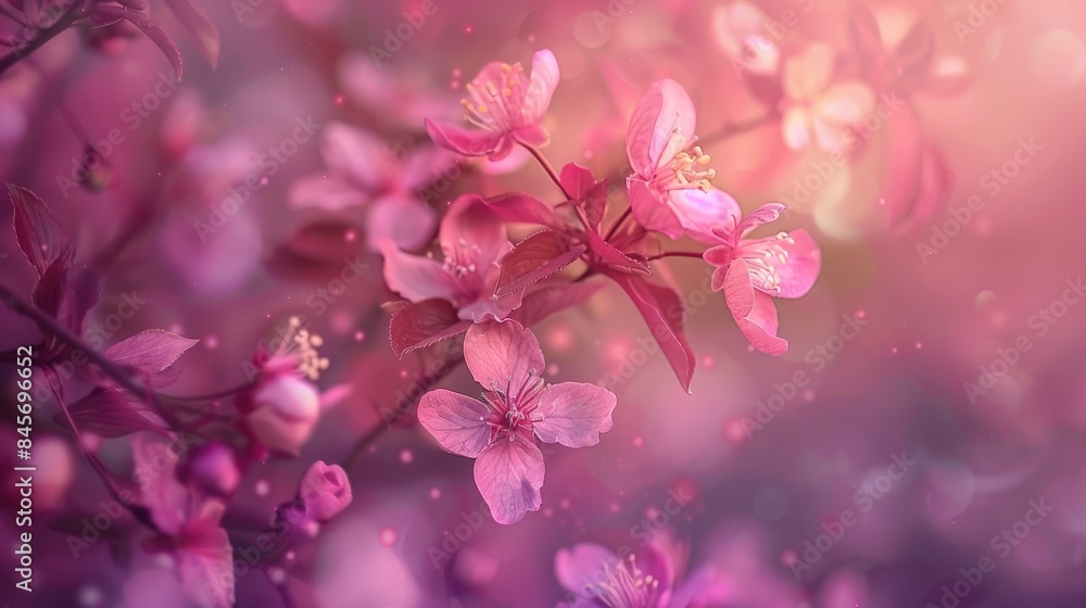 Pink blossoms on a spring tree Pink blossoms on a spring tree