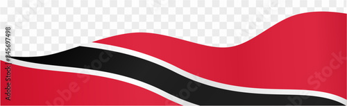 Free Download Trinidad and Tobago flag wave isolated on png or transparent background vector illustration.  - GFXLoad