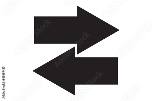 Thin black arrow pointing right. Long, straight-line arrow icon in white. Graphic illustration for direction symbols, up and down signs. Vector horizontal arrow variation isolated on white background