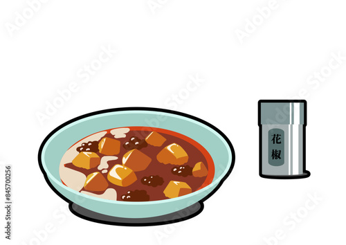麻婆豆腐と花椒2