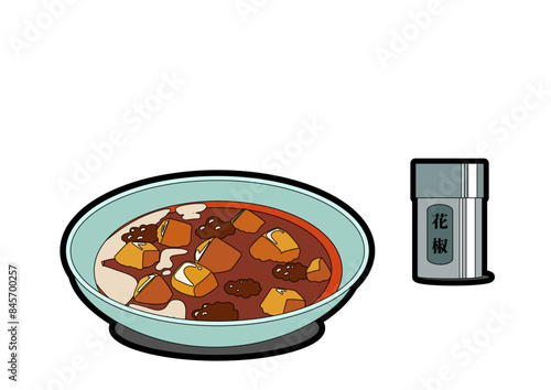 麻婆豆腐と花椒3