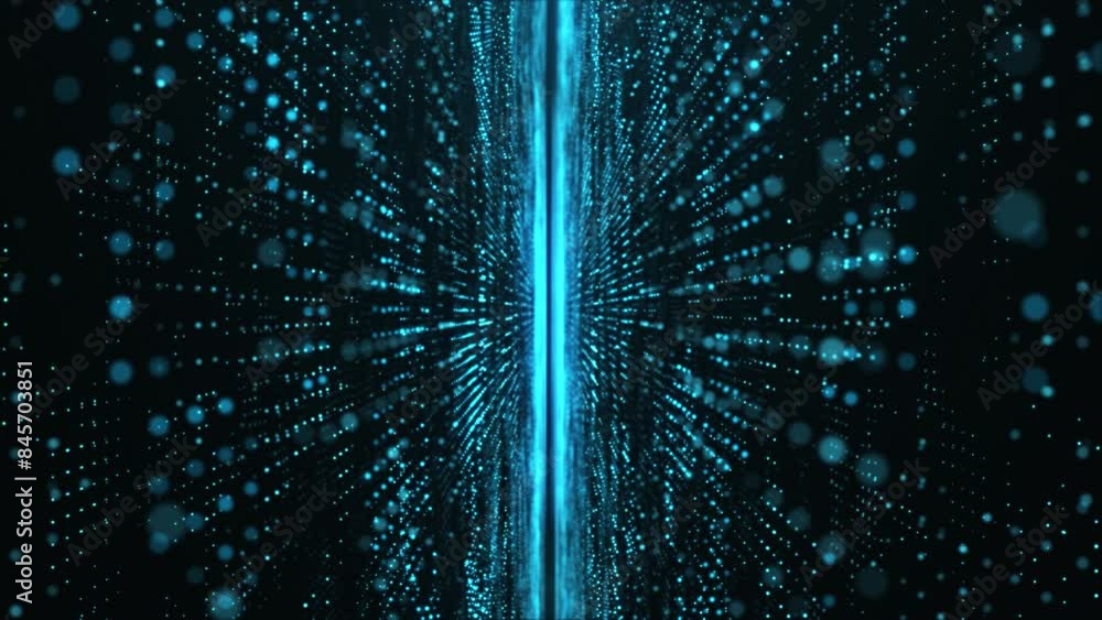 Abstract technology background and big data concept. Digital data flow ...