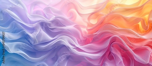 Abstract Swirling Pastel Fabric