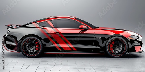 a set of sport car decal stripes speed lines racing tuning strips and a car sticker modern format