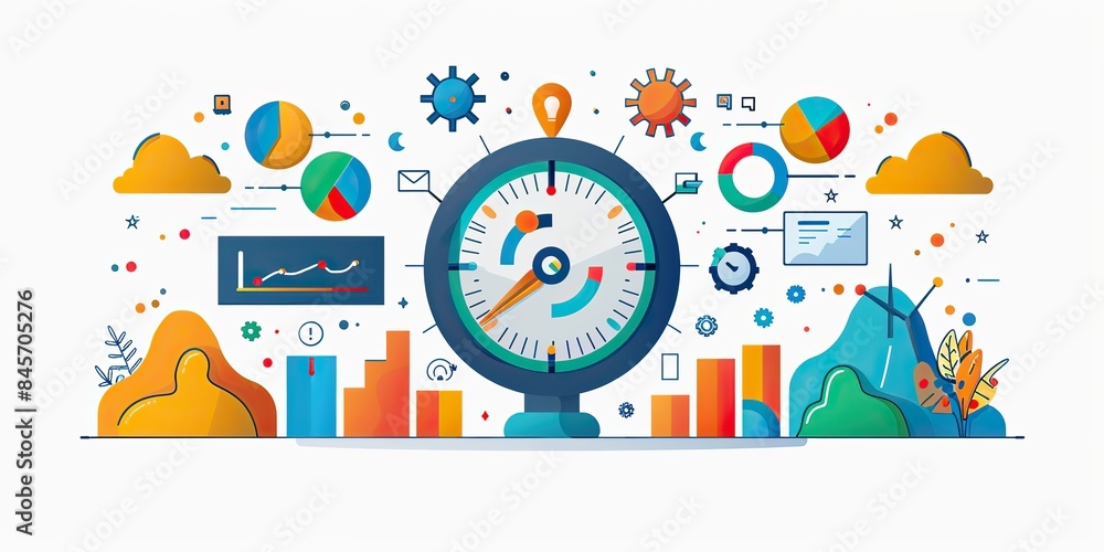 a thermometer and goal tracking success scale modern illustrations indicators of goal achievement and progress a thermometer and goal tracking success scale modern illustrations indicators of goal achievement and progress