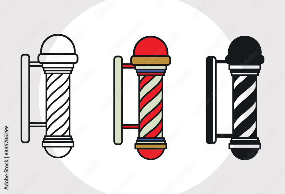 Barbers Pole SVG, Barber Light Svg, Hairdresser Svg, Barbershop Salon ...