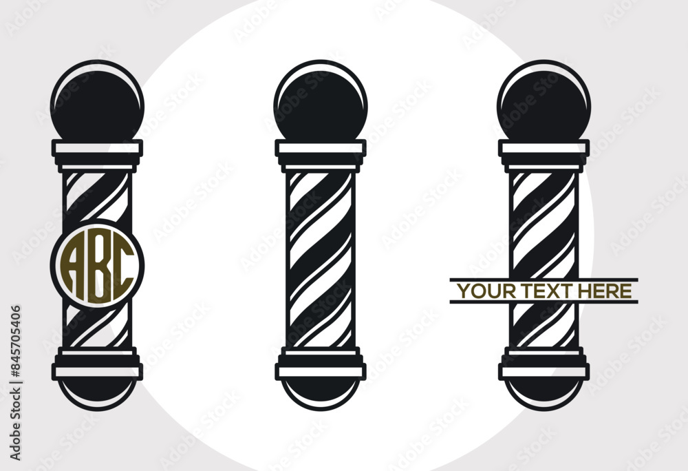 Barbers Pole SVG, Barber Light Svg, Hairdresser Svg, Barbershop Salon ...