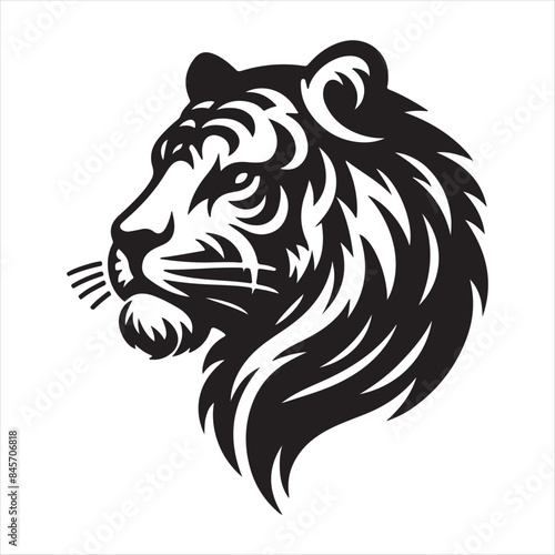 Wallpaper Mural A tiger face vector art illustration Torontodigital.ca