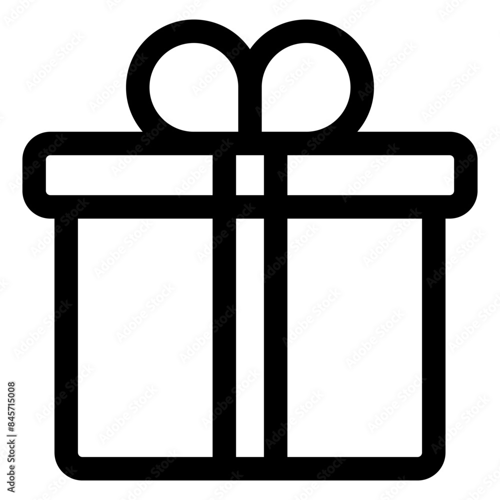 gift line icon vector illustration isolated on white background gift line icon vector illustration isolated on white background