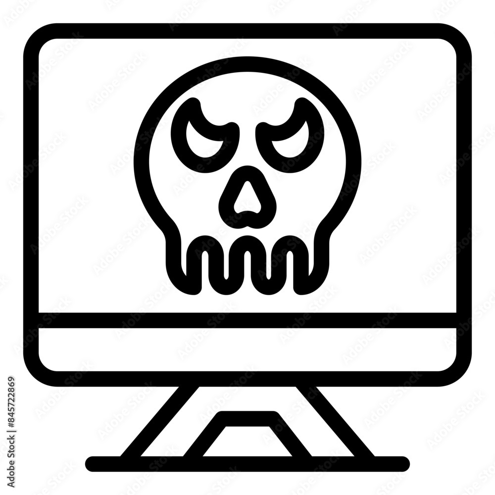 computer line icon vector illustration isolated on white background computer line icon vector illustration isolated on white background