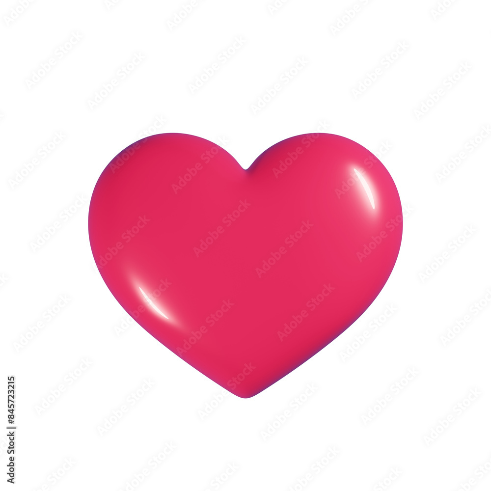 3D Cartoon Red Heart Icon. Cartoon element symbol isolated on transparent background. 3D Rendering. 3D Cartoon Red Heart Icon. Cartoon element symbol isolated on transparent background. 3D Rendering.