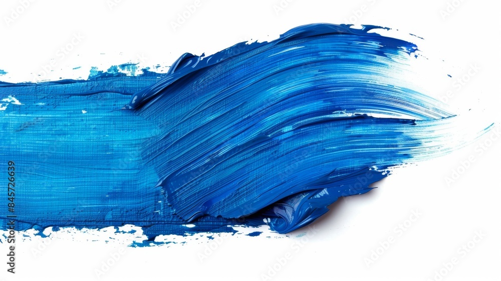 Abstract Blue Brushstroke Generative AI Abstract Blue Brushstroke Generative AI