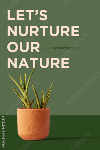 Quadro em tela World Environment Day poster