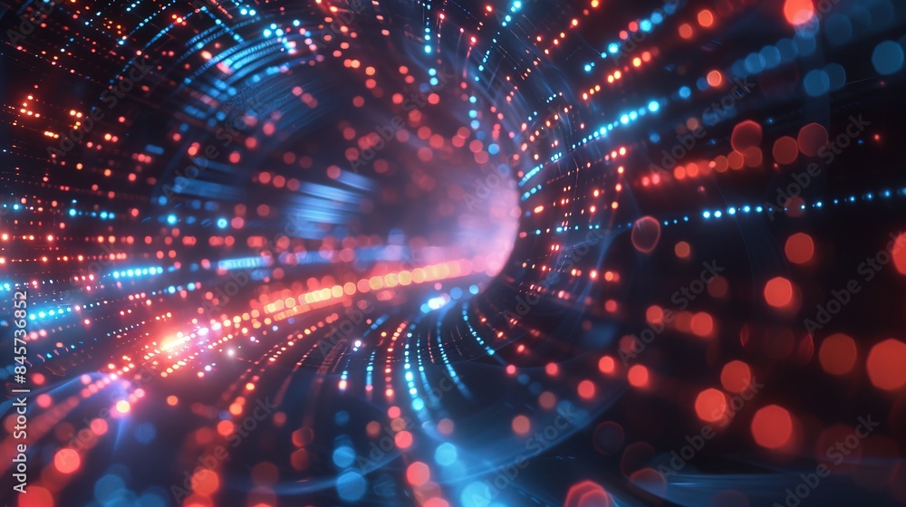 3D rendering of abstract technology concept. Futuristic cyberspace background 3D rendering of abstract technology concept. Futuristic cyberspace background