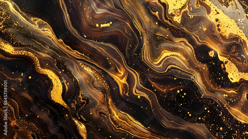 Black and golden marble texture Black and golden marble texture
