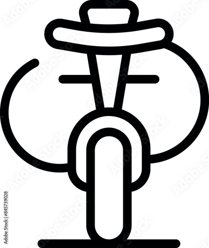 This icon represents a one wheel electric skateboard, a modern and eco friendly way to commute in urban environments