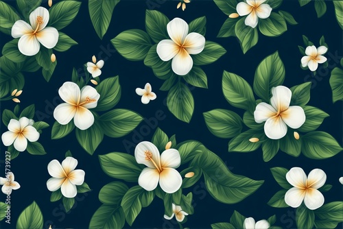 White Floral Pattern: An Abstract background