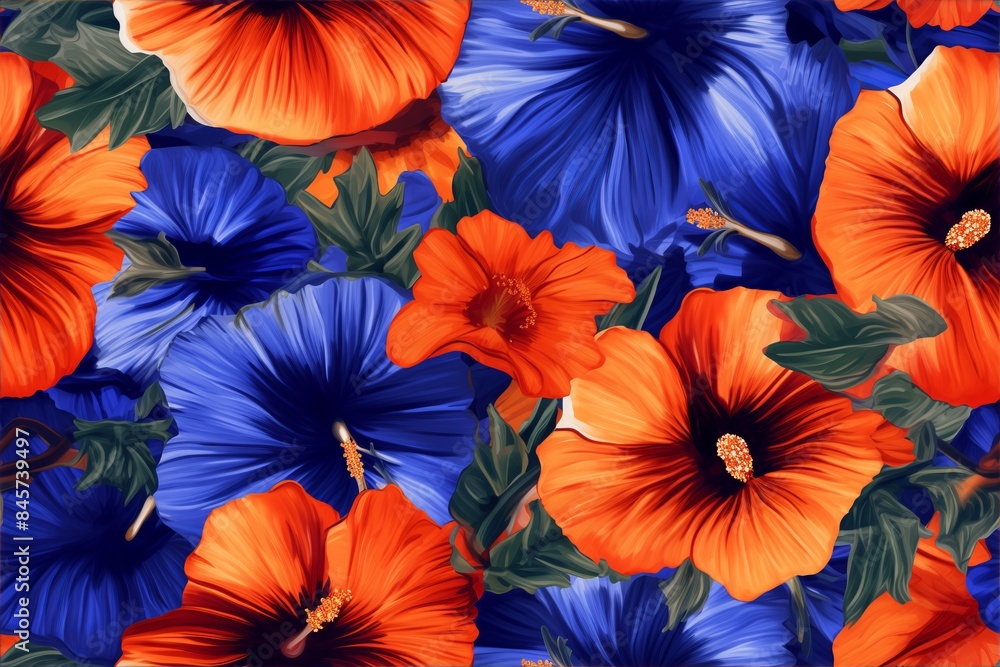 Tropical Floral Pattern background Tropical Floral Pattern background