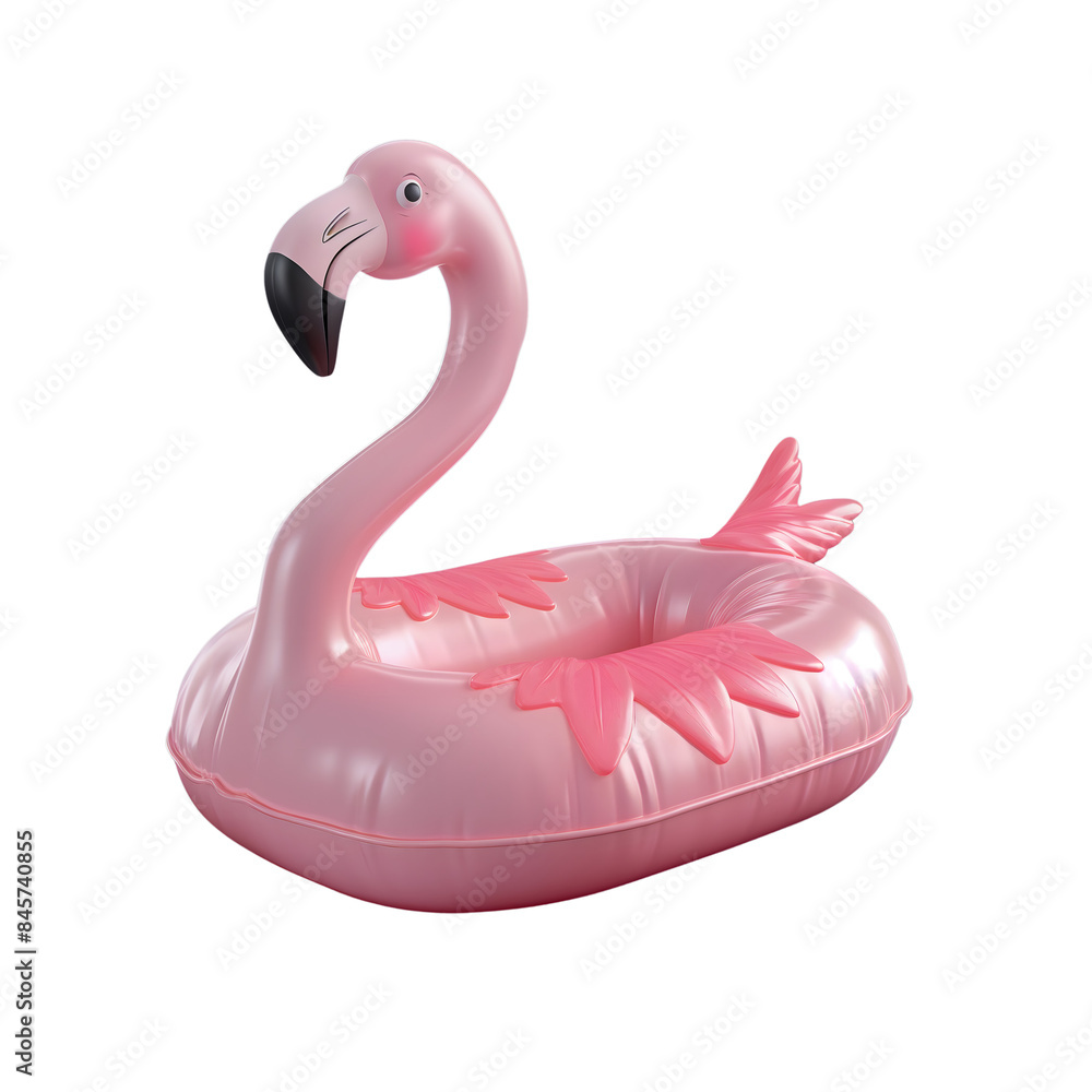 Pink Flamingo Inflatable Pool Float Isolated on Transparent Background, cut out. PNG Pink Flamingo Inflatable Pool Float Isolated on Transparent Background, cut out. PNG