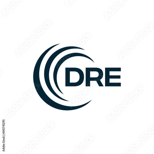 DRE logo. D R E design. White DRE letter. DRE, D R E letter logo design. D R E letter logo design in FIVE, FOUR, THREE, style. letter logo set in one artboard. D R E letter logo vector design.