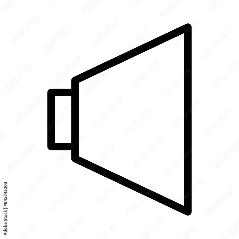 volume line icon vector illustration isolated on white background volume line icon vector illustration isolated on white background